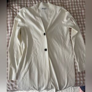 Women’s Shon Mott white cardigan size 1